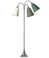 E27 TRAFIK gulvlampe, Nielsen Light - Krom - Oliven, græsgrøn, creme