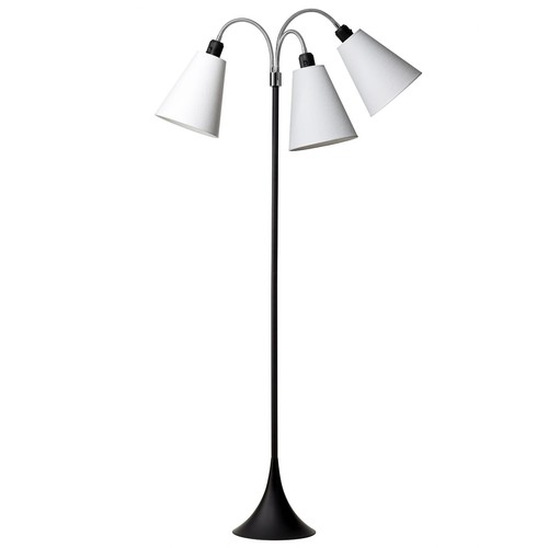 E27 TRAFIK gulvlampe, Nielsen Light - Sort - Hvid
