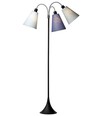 E27 TRAFIK gulvlampe, Nielsen Light - Sort - Dalablå, turkis, lyseblå