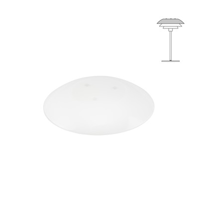 DL20 extra toppglas för bord/golvlampa - Dyberg Larsen