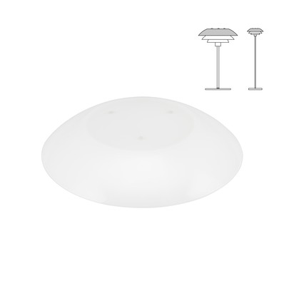 DL31 reservglas för övre skärm, bord/golvlampa - Dyberg Larsen
