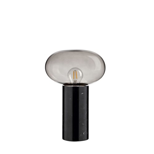 Marble rökad bordslampa med ovalt glas - Dyberg Larsen