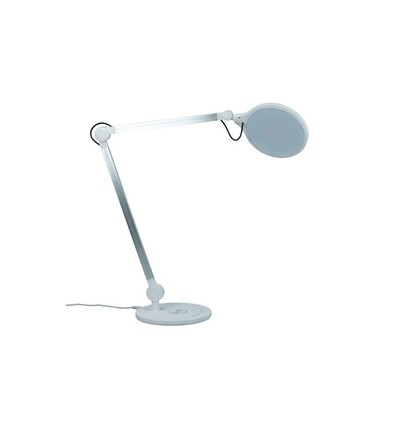 Office bordslampa i blank vit - Dyberg Larsen