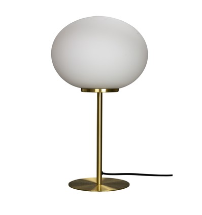 Queen bordslampa i opal/mässing- Dyberg Larsen
