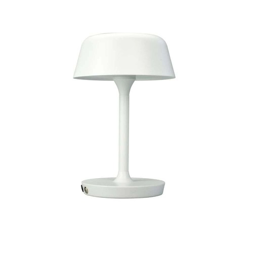 Valencia bordslampa i matt vit, laddningsbar - Dyberg Larsen