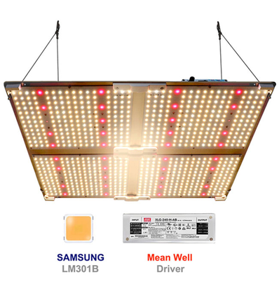 LED tillväxtljus, Samsung Quantum Board, 440W, dimbar