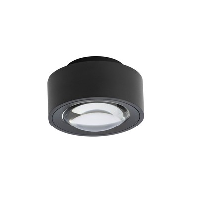 Antidark Easy Lens W120 vägg-/taklampa, 13W, 1356lm, RA90 +, dim till varm, svart (1800- 3000K )