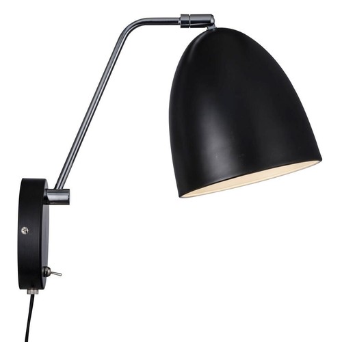 Nordlux ALEXANDER væglampe, E27, sort