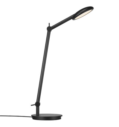 Nordlux Bend bordlampe, sort, indbygget LED