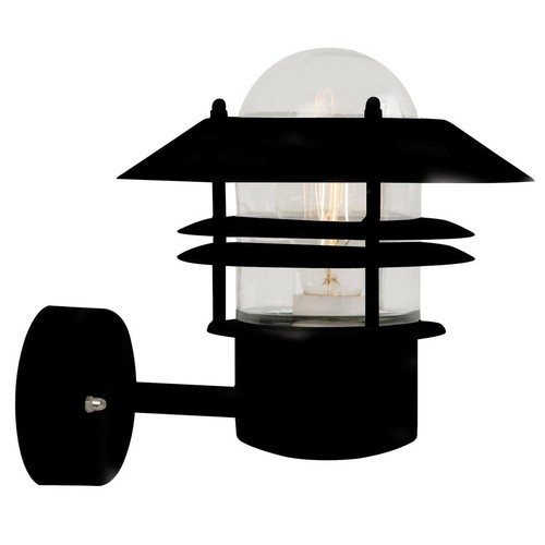 Nordlux Blokhus væglampe, E27, sort
