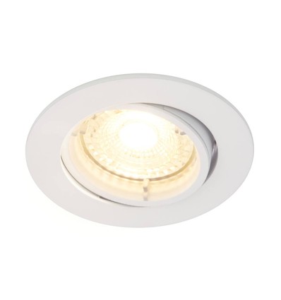 Nordlux Carina indbygningsspot smart light, 2200K-6500K, 380lm, hvid, styres via app (3 pak)