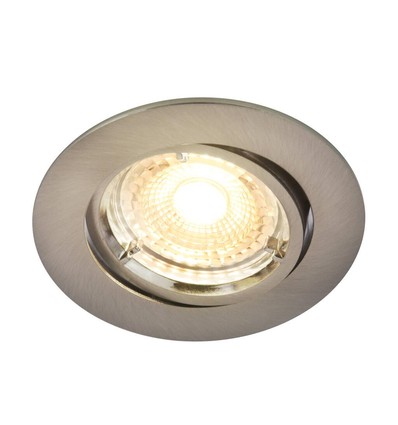 Nordlux Carina indbygningsspot smart light, 2200K-6500K, 380lm, Nikkel, styres via app (3 pak)