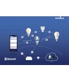 Nordlux Carina indbygningsspot smart light, 2200K-6500K, 380lm, Nikkel, styres via app (3 pak)
