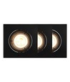 Nordlux Carina firkantet spot smart light, 2200K-6500K, 380lm, sort, styres via app (3 pak)