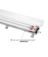 60cm Limea T8 LED-armatur, genomkopplad - För 2x 60cm LED-rör, IP65 vattentät