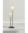 Nordlux Josefine Bordlampe 2XE27, Mat sort