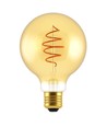 Outlet: Nordlux Pære-DEKO E27 G95 SPIRAL GLOBE 5W dæmpbar, Guld