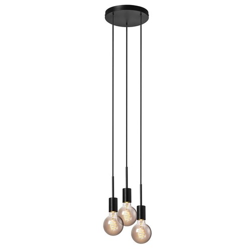 Outlet: Nordlux Paco 3-pendel, E27, Sort
