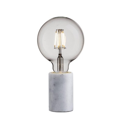 Nordlux Siv Bordlampe E27, Marmor/Hvid