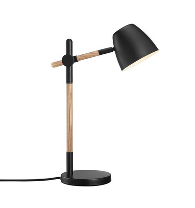 Nordlux Theo Bordlampe GU10, Sort/Træ