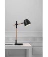 Nordlux Theo Bordlampe GU10, Sort/Træ