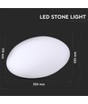 V-Tac RGB LED sten - Uppladdningsbar, med fjärrkontroll, 33x25x17 cm