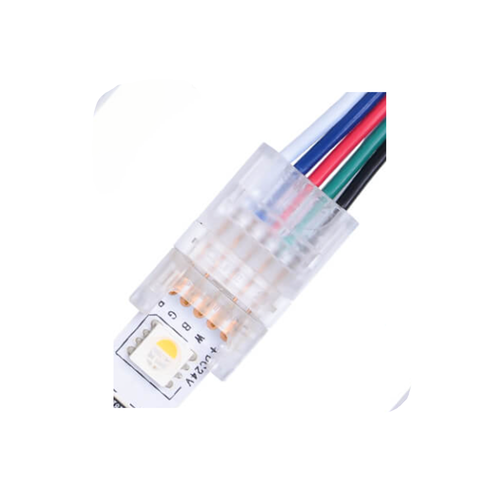 LED strip skarv till lösa ledningar - 10mm, RGBW, IP20, 5V-24V