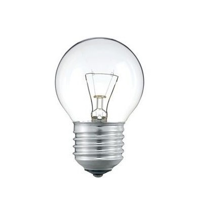 40W glödlampa E27 klar - 420lm, dimbar, P45