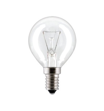 25W glödlampa E14 klar - 260lm, dimbar, P45