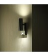 V-Tac vägglampa upp/ner m. sensor - IP44 utomhusbruk, rostfritt, GU10 sockel, utan ljuskälla