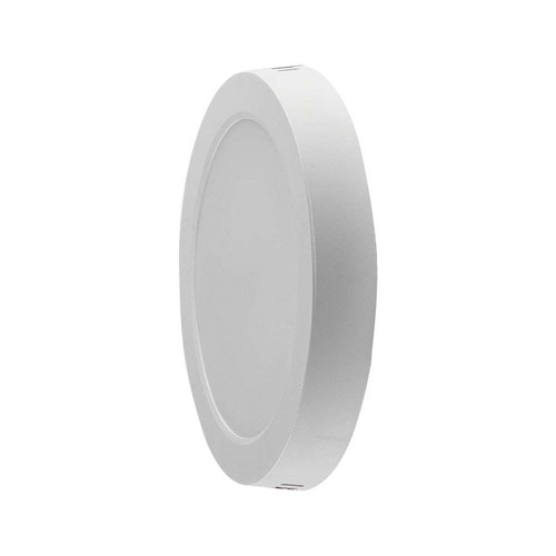 6W LED taklampa - Ø12cm, Höjd: 3cm, vit kant