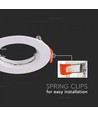 MR16/GU10 Downlight-kit - Utan ljuskälla, Blank vit, Hål: Ø6,3 cm, Mått: Ø8 cm