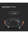 Downlight kit utan ljuskälla - Hål: Ø6,3 cm, Mål: Ø8 cm, svart, välj MR16 eller GU10 sockel