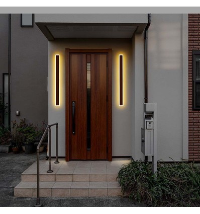 V-Tac 17W LED Corten vägglampa -  IP65 utomhusbruk, 230V, inkl. ljuskälla