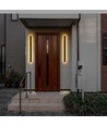 V-Tac 17W LED Corten vägglampa -  IP65 utomhusbruk, 230V, inkl. ljuskälla