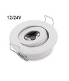 1W downlight vit - Hål: Ø4,2 cm, Mål: Ø5,2 cm, 2,2 cm hög, dimbar, 12V/24V