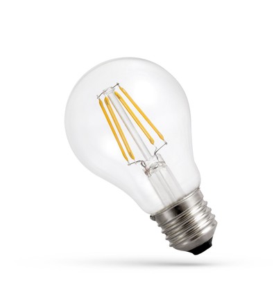 Spectrum 7W LED Lampa - A60, filament, extra varmvitt, 1800K, E27