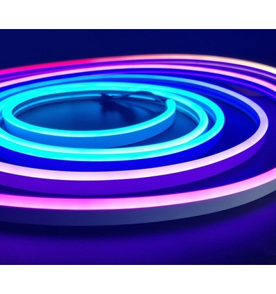 10m 16W/m RGBIC Neon Flex-list - 24V DC, IP20, 96 LED per meter, 8x16