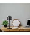 V-Tac uppladdningsbar CCT  bordslampa - Svart, IP54, touch dimbar, modell mini