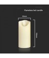 V-Tac LED stearinljus - 11 cm hög, IP20, inomhus, batteri