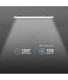 120cm 36W vattentät komplett LED-armatur, genomkopplad - 4320lm, 120lm/W, IP65