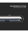 V-Tac vattentät 48W LED armatur - 150 cm, 120lm/W, IP65, länkbar, 230V