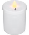 LED gravstensljus - Röd, 12 cm hög, IP44 utomhus, batteri