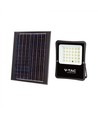 V-Tac 300W Solar strålkastare LED - Svart, inkl. solcell, fjärrkontroll, IP65