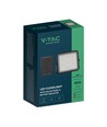 V-Tac 6W Solar strålkastare LED - Svart, inkl. solcell, fjärrkontroll,  inbyggt batteri, IP65