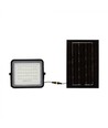 V-Tac 40W Solar strålkastare LED - Svart, inkl. solcell, fjärrkontroll, inbyggt batteri, IP65