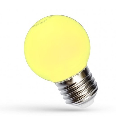 Spectrum 1W LED dekorativ glödlampa - Gul, G45, E27