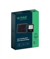 V-Tac 12W Solar strålkastare LED - Svart, inkl. solcell, fjärrkontroll, IP65