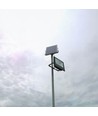 V-Tac 12W Solar strålkastare LED - Svart, inkl. solcell, fjärrkontroll, IP65