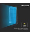 V-Tac 15W Solar gatulampa LED - Svart, inkl. solcell, sensor, IP65